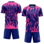 Fußballuniform Sublimation Royal Custom Pink Jersey Fußballuniform Sublimation Royal Custom Pink Jersey