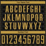 Uniform Geometrische Fußball Sublimation Schwarz Benutzerdefinierte Formen Jersey Altgold Uniform Geometrische Fußball Sublimation Schwarz Benutzerdefinierte Formen Jersey Altgold