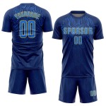 Uniform-Trikot Sublimation Royal-Gold Custom Navy Fußball Uniform-Trikot Sublimation Royal-Gold Custom Navy Fußball