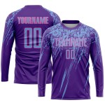 Lila Blau-Rosa Sublimation Jersey Uniform Custom Fußball Licht Lila Blau-Rosa Sublimation Jersey Uniform Custom Fußball Licht