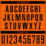 Jersey Orange Black-Bay Custom Shapes Fußball Geometrische Sublimation Uniform Orange Jersey Orange Black-Bay Custom Shapes Fußball Geometrische Sublimation Uniform Orange