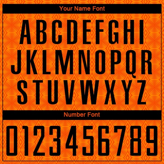Jersey Orange Black-Bay Custom Shapes Fußball Geometrische Sublimation Uniform Orange Jersey Orange Black-Bay Custom Shapes Fußball Geometrische Sublimation Uniform Orange
