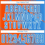 Benutzerdefinierte Pulver Orange-Weiß Uniform Blau Sublimation Jersey Fußball Linie Benutzerdefinierte Pulver Orange-Weiß Uniform Blau Sublimation Jersey Fußball Linie