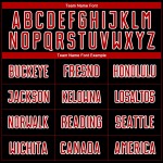 Benutzerdefinierte Uniform Rot-Weiß Trikot Schwarz Sublimation Fußball Benutzerdefinierte Uniform Rot-Weiß Trikot Schwarz Sublimation Fußball