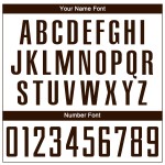 Jersey Sublimation Braun Fußball Uniform Weiß Custom Jersey Sublimation Braun Fußball Uniform Weiß Custom