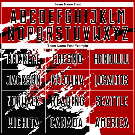 Sublimation Custom Abstrakte Fußball Uniform Rot Schwarz-Weiß Fragment Art Splash Jersey Sublimation Custom Abstrakte Fußball Uniform Rot Schwarz-Weiß Fragment Art Splash Jersey