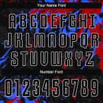 Royal-Red Sublimation Jersey Uniform Schwarz Fußball Schwarz Custom Royal-Red Sublimation Jersey Uniform Schwarz Fußball Schwarz Custom