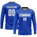 Fußball Royal Trikot Sublimation Uniform Weiß-Schwarz Custom Fußball Royal Trikot Sublimation Uniform Weiß-Schwarz Custom