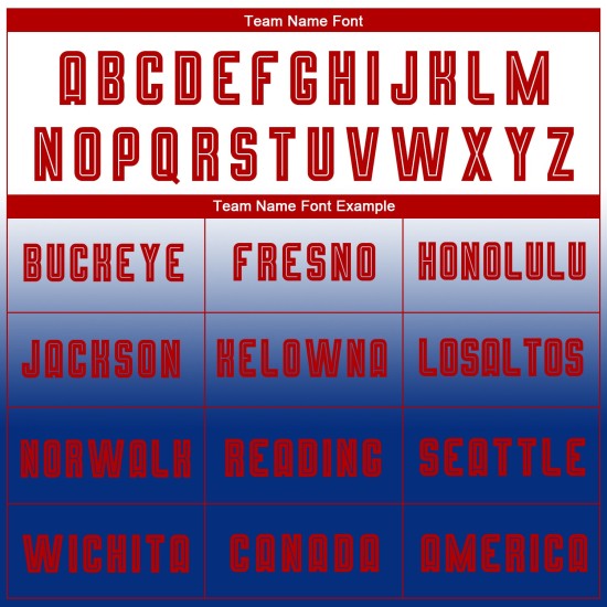 Jersey Langarm Fade Uniform Rot-Royal Custom Weiß Sublimation Fußball Mode Jersey Langarm Fade Uniform Rot-Royal Custom Weiß Sublimation Fußball Mode