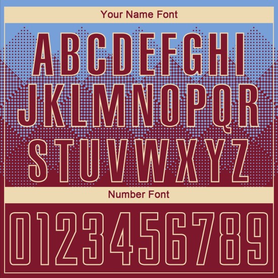 Trikot Sublimation Light Uniform Crimson-Creme Custom Soccer Blau Trikot Sublimation Light Uniform Crimson-Creme Custom Soccer Blau