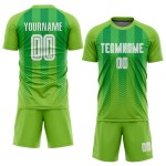 Jersey Neon Custom Uniform Grün Grün Fußball Weiß-Kelly Sublimation Jersey Neon Custom Uniform Grün Grün Fußball Weiß-Kelly Sublimation