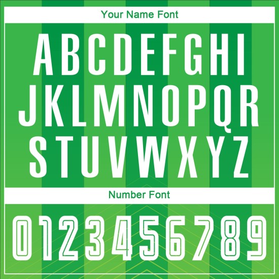 Jersey Neon Custom Uniform Grün Grün Fußball Weiß-Kelly Sublimation Jersey Neon Custom Uniform Grün Grün Fußball Weiß-Kelly Sublimation