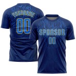 Uniform-Trikot Sublimation Royal-Gold Custom Navy Fußball Uniform-Trikot Sublimation Royal-Gold Custom Navy Fußball