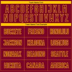 Uniform Gelb Custom Nadelstreifen Fußball Verblassen Jersey Mode Sublimation Kastanienbraun Uniform Gelb Custom Nadelstreifen Fußball Verblassen Jersey Mode Sublimation Kastanienbraun