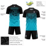 Lakes Jersey Blau Uniform Sublimation Fußball Custom Schwarz Lakes Jersey Blau Uniform Sublimation Fußball Custom Schwarz