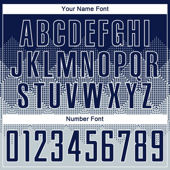 Silber Trikot Uniform Navy-Weiß Sublimation Custom Fußball Silber Trikot Uniform Navy-Weiß Sublimation Custom Fußball