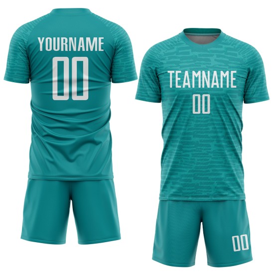 Benutzerdefinierte weiße Uniform Jersey Fußball Petrol Sublimation Benutzerdefinierte weiße Uniform Jersey Fußball Petrol Sublimation